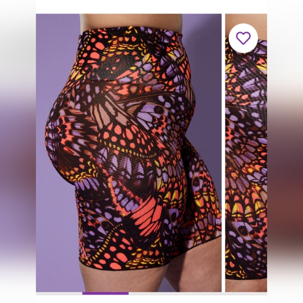 Yitty Neon Pink Butterfly Shorts Size M